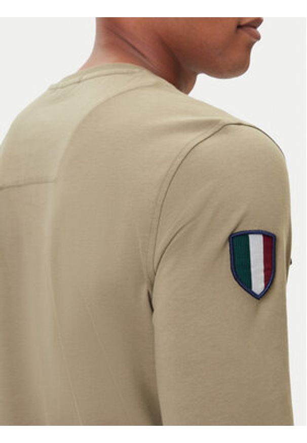 Aeronautica Militare Longsleeve 252TS2488UJ00710 Khaki Regular Fit. Kolor: brązowy. Materiał: bawełna. Długość rękawa: długi rękaw