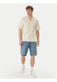Guess Koszula M6GP10 K3079 Écru Regular Fit. Materiał: bawełna #5