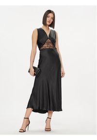Please Sukienka koktajlowa A1XQXP1000 Czarny Regular Fit. Kolor: czarny. Materiał: syntetyk. Styl: wizytowy #5