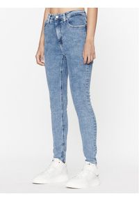 Calvin Klein Jeans Jeansy J20J221769 Granatowy Super Skinny Fit. Kolor: niebieski