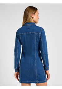 Lee - LEE DAMSKA SUKIENKA JEANSOWA LEE FOREVERFIT RIDER DRESS CLEAN RILEY 112355125. Materiał: jeans