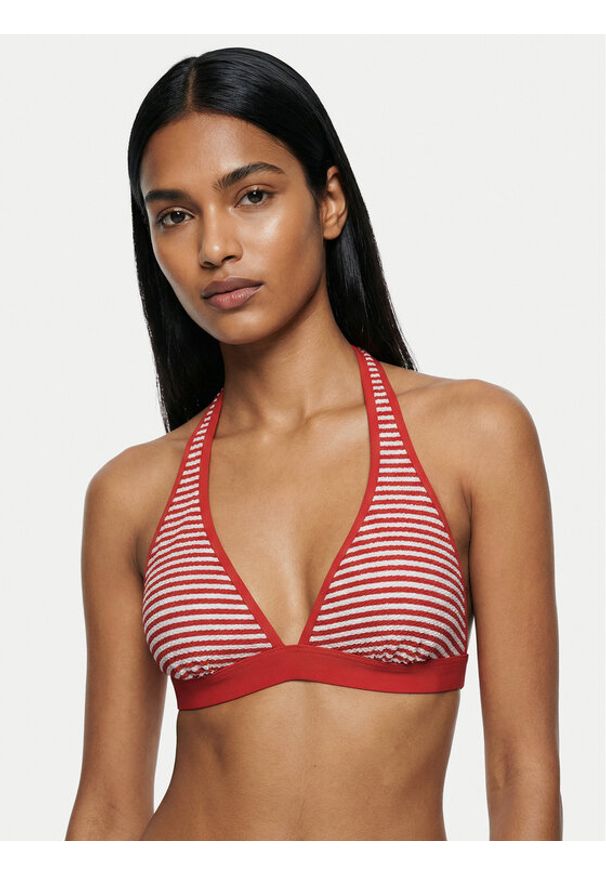 Seafolly Góra od bikini Clubhouse 31569MF281 Pomarańczowy. Kolor: pomarańczowy. Materiał: syntetyk