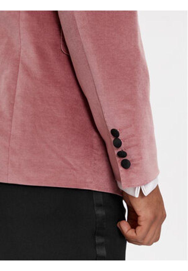 JOOP! Marynarka 17 JB-35Horace 30040435 Różowy Slim Fit. Kolor: różowy. Materiał: syntetyk