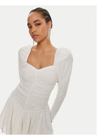 ROTATE Sukienka koktajlowa 112162857 Écru Regular Fit. Materiał: syntetyk. Styl: wizytowy #4