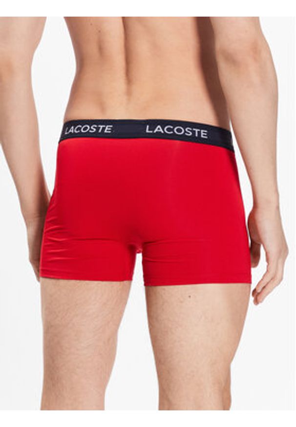 Lacoste Komplet 3 par bokserek 5H9623 Kolorowy. Materiał: syntetyk. Wzór: kolorowy