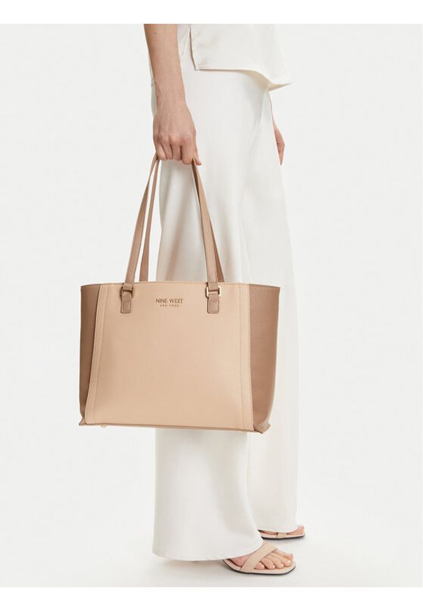 Nine West Torebka CEO-Midtown Maven-LX9844 Beżowy. Kolor: beżowy