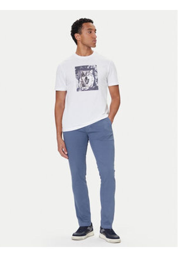 BOSS T-Shirt Lupo 50554615 Beżowy Regular Fit. Kolor: beżowy. Materiał: bawełna