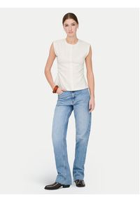 only - ONLY T-Shirt Marie 15372452 Biały Regular Fit. Kolor: biały. Materiał: bawełna #4