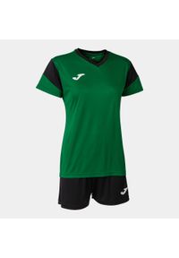 Zestaw piłkarski damski Joma Phoenix. Kolor: czarny, zielony, wielokolorowy. Materiał: dresówka. Sport: piłka nożna