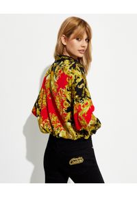 Versace Jeans Couture - VERSACE JEANS COUTURE - Koszula z motywem barokowym. Kolor: czarny. Materiał: wiskoza. Długość: długie. Wzór: nadruk #3