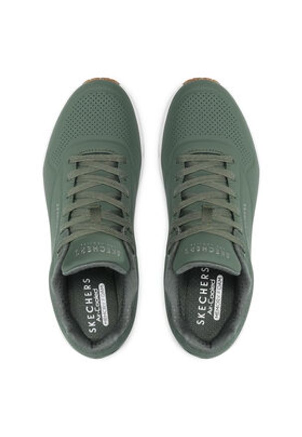 skechers - Skechers Sneakersy Stand On Air 52458/OLV Zielony. Kolor: zielony. Materiał: materiał