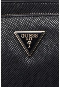 Guess - GUESS Czarna damska torebka 2 w 1 Noelle. Kolor: czarny. Materiał: skórzane #9