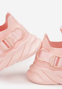 Born2be - Różowe Buty Sportowe Ancan. Zapięcie: bez zapięcia. Kolor: różowy. Materiał: materiał. Szerokość cholewki: normalna. Wzór: jednolity, aplikacja
