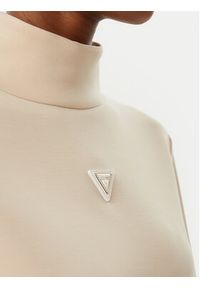 Guess Bluza Olympe V4YQ05 KCAY2 Beżowy Regular Fit. Kolor: beżowy. Materiał: syntetyk #4