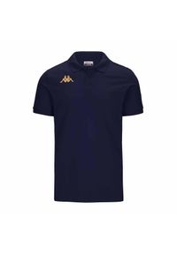 Polo Kappa Gastio. Typ kołnierza: polo. Kolor: niebieski, wielokolorowy. Materiał: poliester, bawełna. Sport: piłka nożna