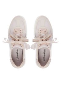 Calvin Klein Sneakersy Low Pro Cupsole Wt Satin Mix HW0HW03288 Brązowy. Kolor: brązowy. Materiał: materiał #3