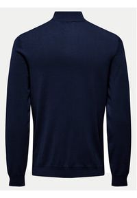 Only & Sons Sweter Wyler 22021264 Granatowy Regular Fit. Kolor: niebieski. Materiał: wiskoza #6