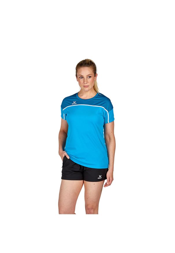 ERIMA - Damski jersey Erima Change. Kolor: niebieski, wielokolorowy, zielony. Materiał: jersey. Sport: kolarstwo