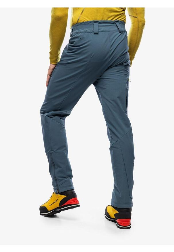 Spodnie softshell męskie Rab Ascendor AS Pants. Kolor: niebieski. Materiał: softshell. Sport: turystyka piesza