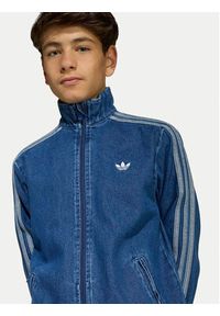Adidas - adidas Kurtka jeansowa Firebird KE2849 Niebieski Loose Fit. Kolor: niebieski. Materiał: bawełna #4
