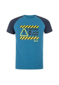 Chłopięcy T-shirt bawełniany Kilpi SALO-JB. Kolor: niebieski. Materiał: bawełna. Sport: turystyka piesza #1