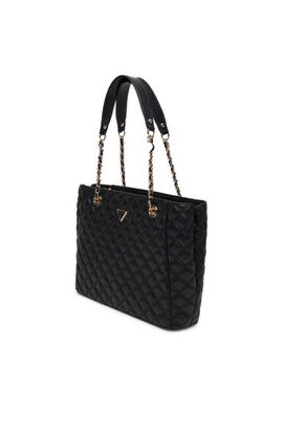 Guess Torebka Giully II HWQG96 73240 Czarny. Kolor: czarny. Materiał: skórzane