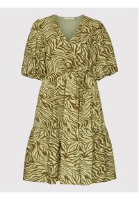 GESTUZ - Gestuz Sukienka codzienna Averygz 10905399 Zielony Loose Fit. Okazja: na co dzień. Kolor: zielony. Materiał: bawełna. Typ sukienki: proste. Styl: casual