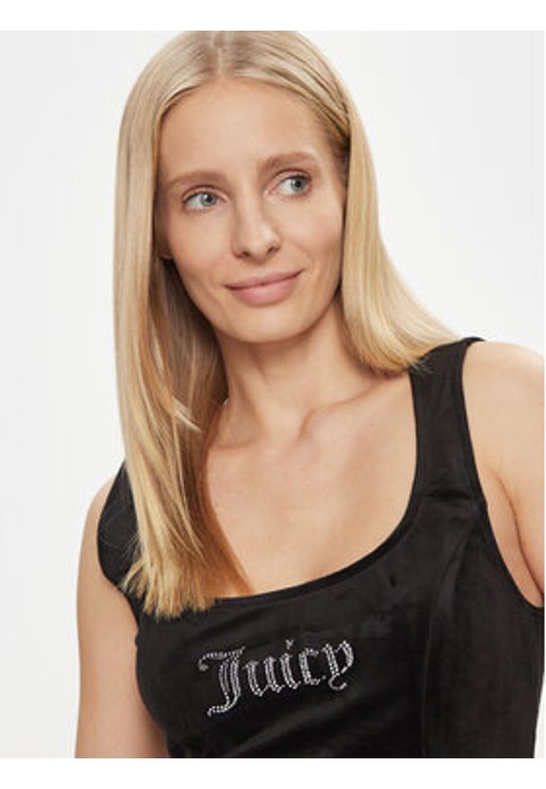 Juicy Couture Top Camina JCWCT23305 Czarny Slim Fit. Kolor: czarny. Materiał: syntetyk