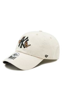 47 Brand Czapka z daszkiem Mlb New York Yankees Icon Alt ’47 Clean Up B-ICACL17GWS-BN Écru. Materiał: materiał #1