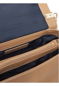TOMMY HILFIGER - Tommy Hilfiger Torebka Th Her Med Crossover AW0AW17216 Brązowy. Kolor: brązowy. Materiał: skórzane #5