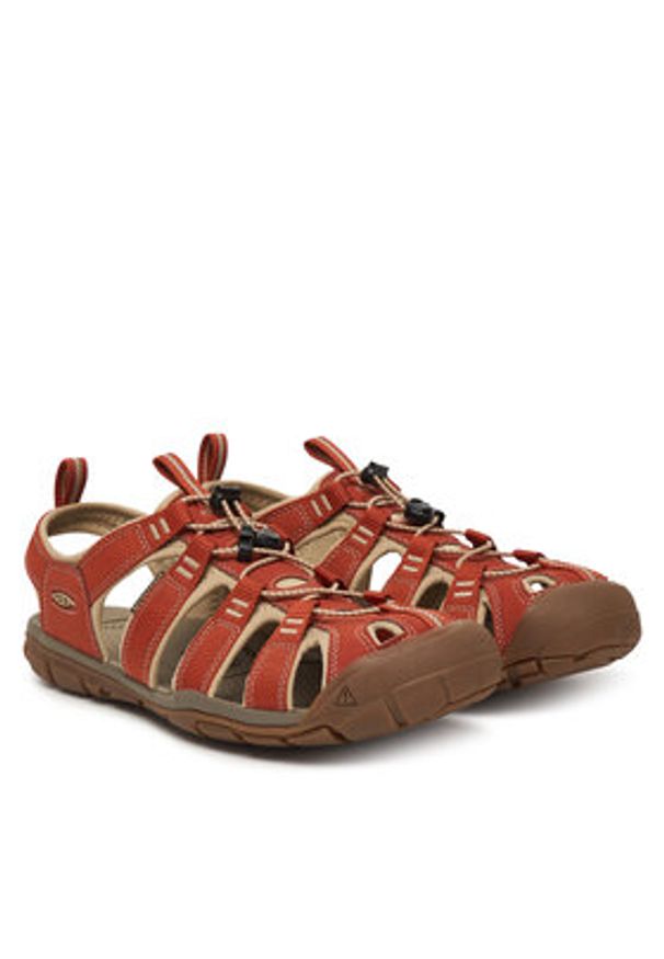 keen - Keen Sandały CLEARWATER CNX BURNT BRICK/SAFAR 1032516 Brązowy. Kolor: brązowy. Materiał: skóra