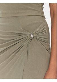Guess Spódnica midi W5GD0E KAQL2 Khaki Regular Fit. Kolor: brązowy