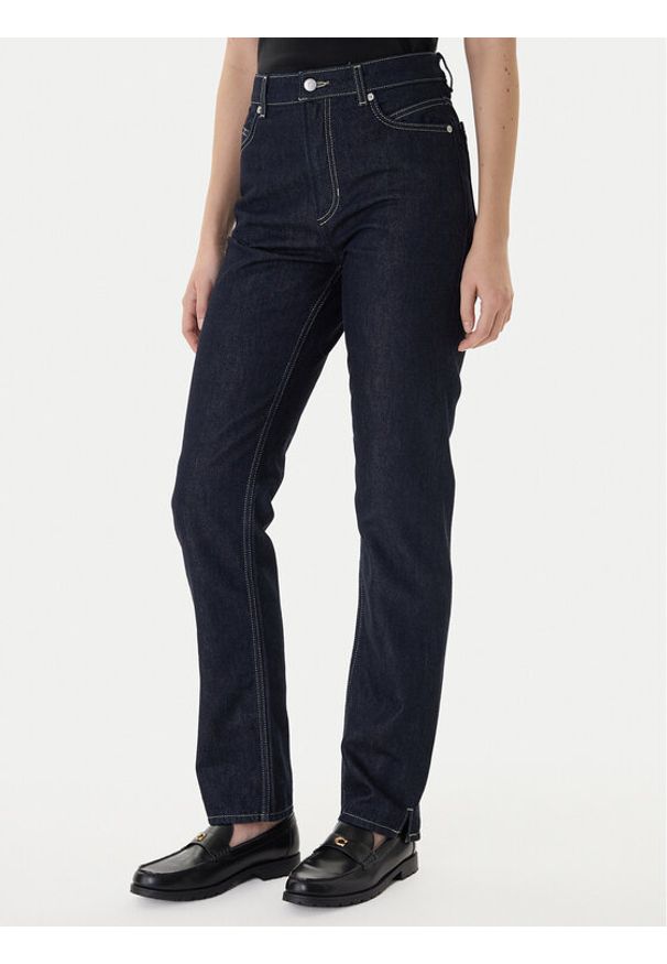 BOSS Jeansy Ada 50552466 Granatowy Slim Fit. Kolor: niebieski