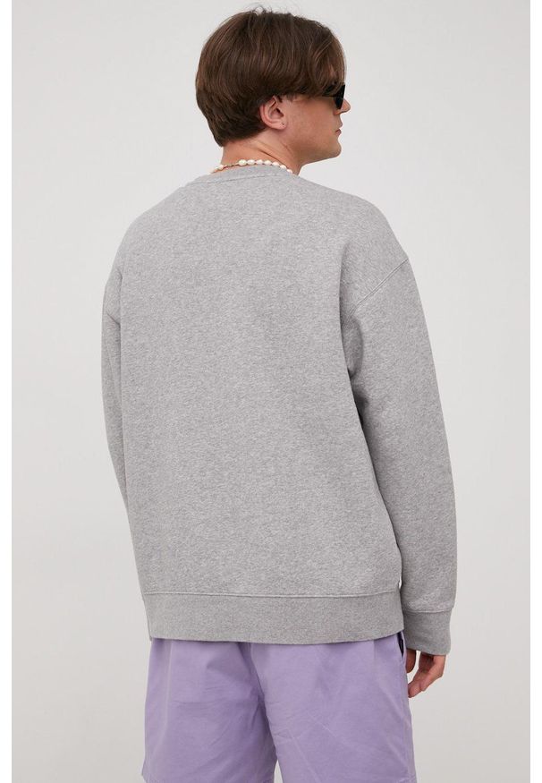 Levi's® - Levi's bluza męska kolor szary melanżowa. Okazja: na spotkanie biznesowe. Kolor: szary. Materiał: dzianina. Wzór: melanż. Styl: biznesowy
