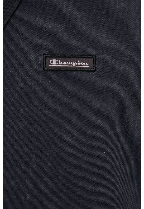Champion bluza 217083 męska kolor czarny z kapturem gładka. Typ kołnierza: kaptur. Kolor: czarny. Wzór: gładki