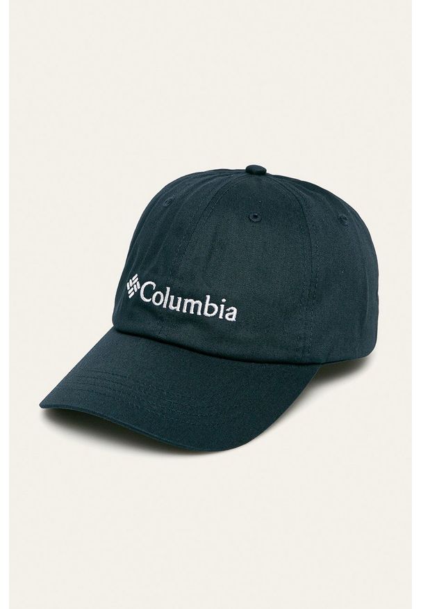 columbia - Columbia - Czapka. Kolor: niebieski. Materiał: włókno, syntetyk. Wzór: jednolity, ze splotem