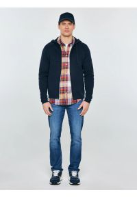 Big-Star - Sneakersy męskie ze skóry naturalnej granatowe RR174373 403. Okazja: na co dzień. Kolor: niebieski. Materiał: skóra #3