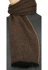 V. Fraas - Szalik Wełniany Męski Jesienno-Zimowy, Brązowy, Jednokolorowy, Ciepły -V. FRAAS. Kolor: brązowy, wielokolorowy, beżowy. Materiał: wełna. Sezon: zima, jesień. Styl: elegancki, klasyczny