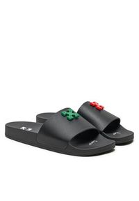 OFF-WHITE - Off-White Klapki OMIC001S22MAT0041025 Czarny. Kolor: czarny. Materiał: skóra #4
