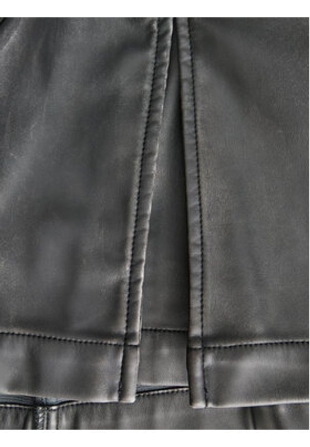 JJXX Spódnica z imitacji skóry Tora 12265729 Czarny Regular Fit. Kolor: czarny. Materiał: skóra