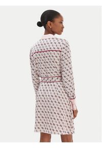 Guess Sukienka koszulowa W6RK90 WF1T2 Różowy Regular Fit. Kolor: różowy. Materiał: syntetyk. Typ sukienki: koszulowe #2