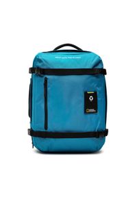 National Geographic Plecak 3 Ways Backpack M N20907.40 Niebieski. Kolor: niebieski. Materiał: materiał