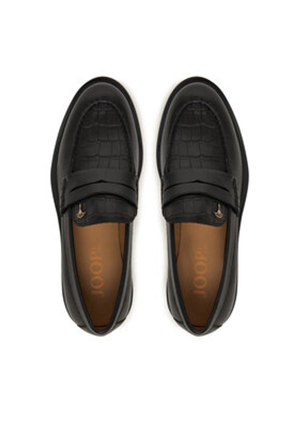 JOOP! Loafersy Coccodrilo Misto 4140008274-900 Czarny. Kolor: czarny. Materiał: skóra