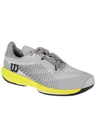 Buty do chodzenia męskie Wilson Kaos Swift 1.5 Clay. Zapięcie: sznurówki. Kolor: szary. Materiał: guma, materiał, tkanina, syntetyk. Szerokość cholewki: normalna. Sport: turystyka piesza, tenis