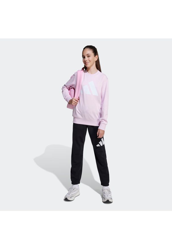 Adidas - Dres dziecięcy ADIDAS. Okazja: na uczelnię. Materiał: dresówka. Wzór: paski. Styl: sportowy