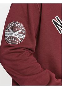 New Era Bluza Large Logo New York Yankess 60416328 Bordowy Regular Fit. Kolor: czerwony. Materiał: bawełna #2