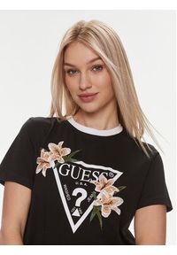 Guess T-Shirt Zoey V4GI02 K46D1 Czarny Boxy Fit. Kolor: czarny. Materiał: bawełna #4