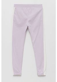 GAP spodnie dziecięce kolor fioletowy z nadrukiem. Kolor: fioletowy. Materiał: poliester. Wzór: nadruk