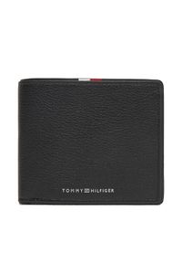 TOMMY HILFIGER - Tommy Hilfiger Duży Portfel Męski Th Corp Cc Flap & Coin AM0AM13741 Czarny. Kolor: czarny. Materiał: skóra