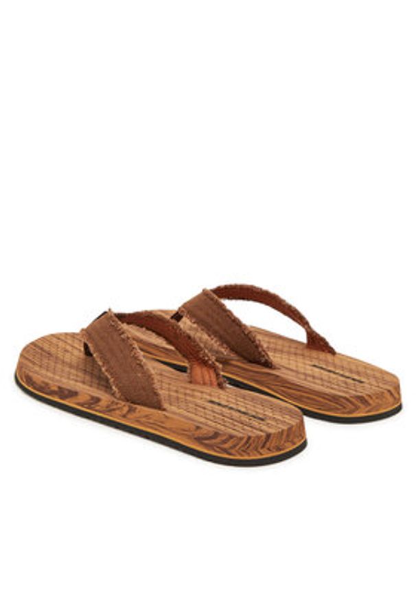skechers - Skechers Japonki Tantric-Fritz 205098/BRN Brązowy. Kolor: brązowy. Materiał: materiał